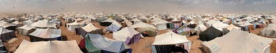 Camp de réfugiés de Gdeym Izik en octobre 2010...